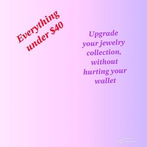 New jewerly for under $40
